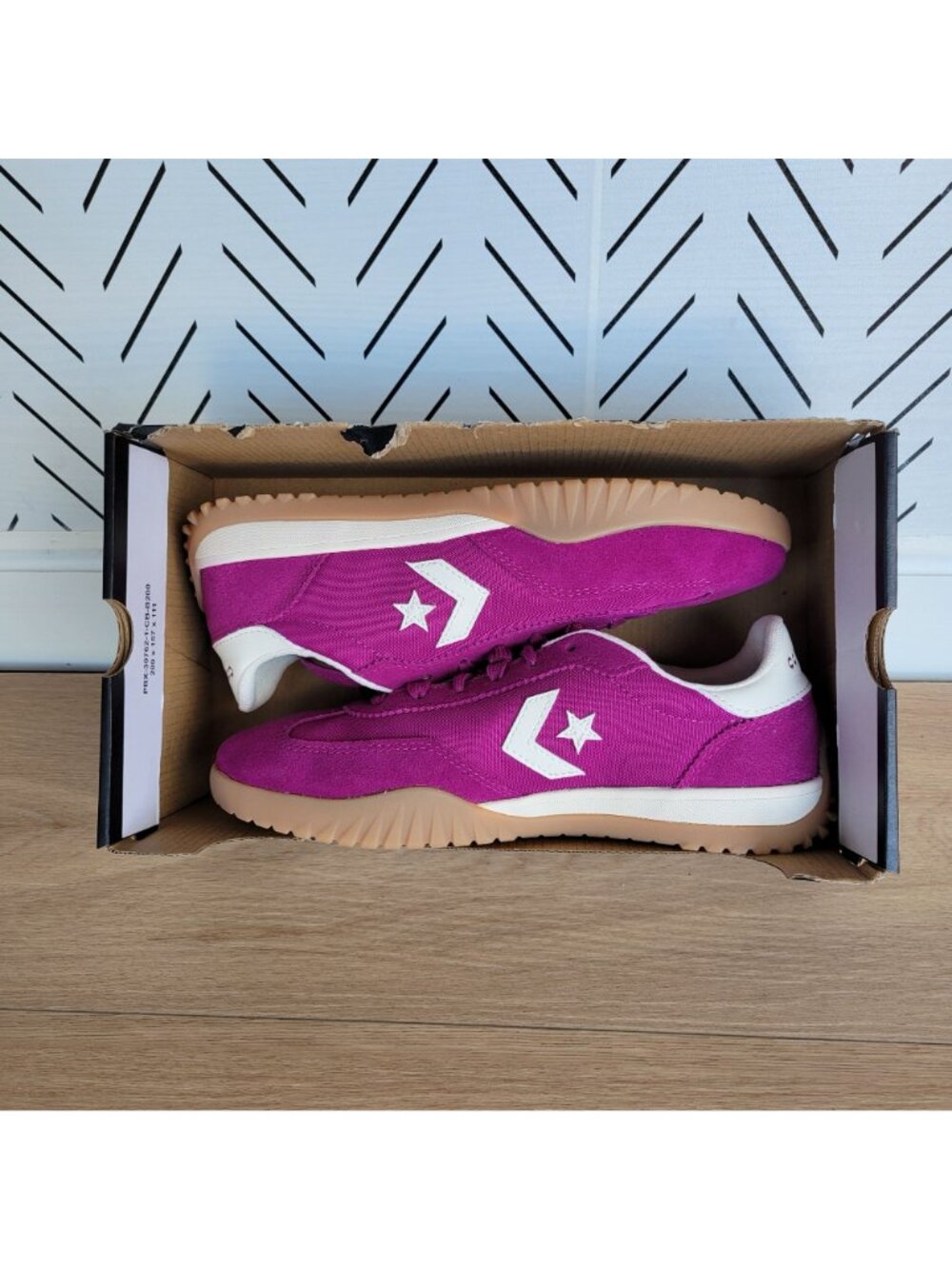 ⭐Converse Run Star Trainer Ox Suede Sz 6 Men's Shoes Sneakers Violet A13361C New - Picture 6 of 10